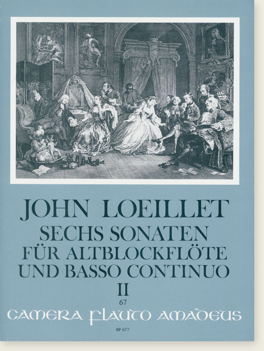 Loeillet Sechs Sonaten für Altblockflöte und Basso Continuo Ⅱ