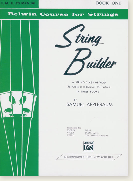 String Builder A String Class Method Teacher's Manual Book One