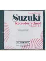 Suzuki Recorder School Volume 3 & 4 (Soprano Recorder)【CD】 Suzuki Recorder School Volume 3 & 4 (Soprano Recorder)【CD】