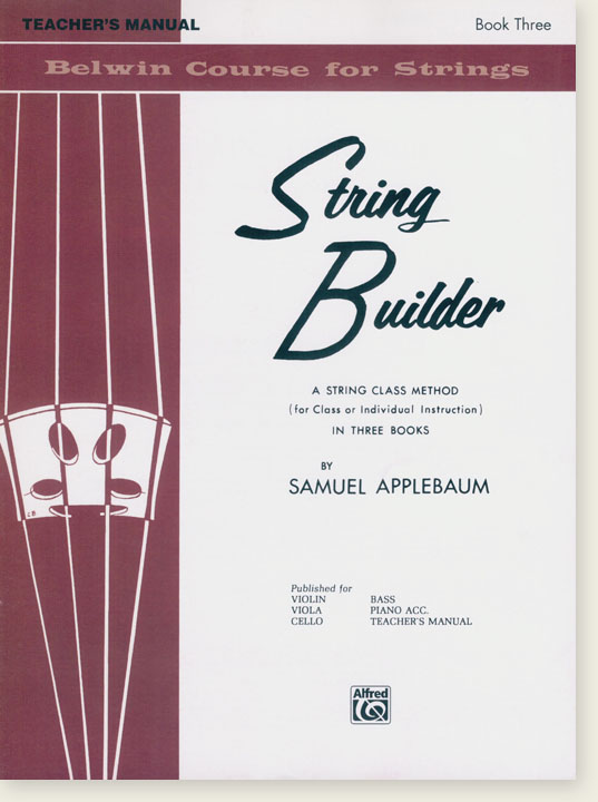 String Builder A String Class Method Teacher's Manual Book Three