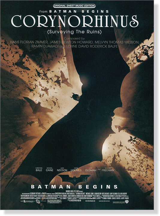 Corynorhinus (Surveying the Ruins) from Batman Begins / Original Sheet Music Edition 