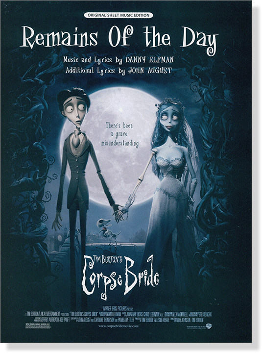 Remains of the Day from Corpse Bride / Original Sheet Music Edition