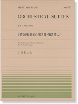 J.S. Bach Orchestral Suites BWV1067, 1068 《管弦楽組曲》第2番・第3番より for Piano J.S. Bach Orchestral Suites BWV1067, 1068 《管弦楽組曲》第2番・第3番より for Piano