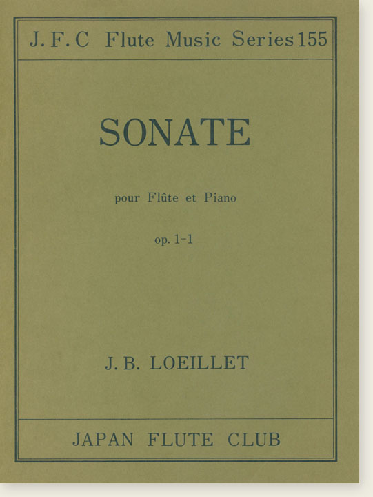 J. B. Loeillet Sonate Op. 1-1 pour Flûte et Piano