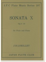 J. B. Loeillet Sonata Ⅹ Op. 3-10 for Flute and Piano