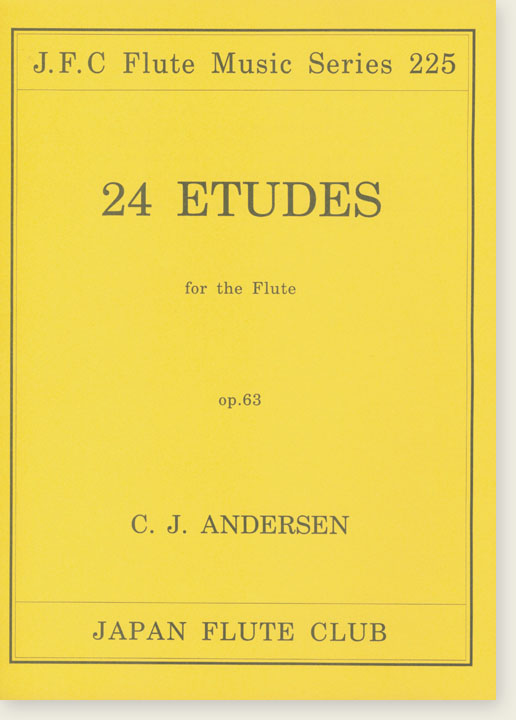 C. J. Andersen 24 Etudes for the Flute Op. 63 Vol. 1