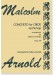 Malcolm Arnold Concerto for Oboe and Strings arrangement for Oboe & Piano Opus 39