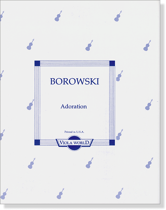 Borowski  for Viola and Piano by Alan Arnold