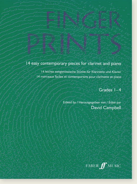 Finger Prints 14 Easy Contemporary Pieces for Clarinet and Piano