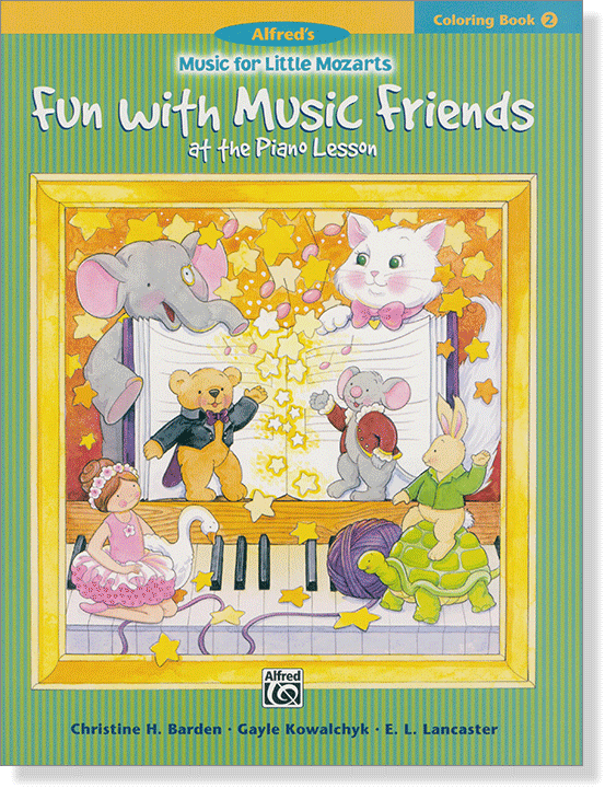 Music for Little Mozarts: Coloring Book 2 - Fun with Music Friends at the Piano Lesson