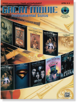 Great Movie Instrumental Solos【CD+樂譜】for Violin(Removable Part)／Piano Accompaniment , Level 2-3