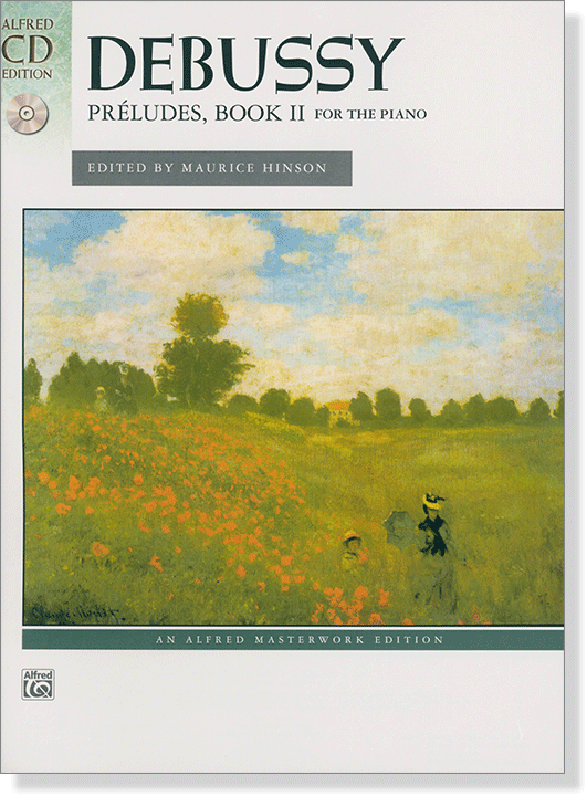 Debussy Préludes, Books Ⅱ , with CD for the Piano