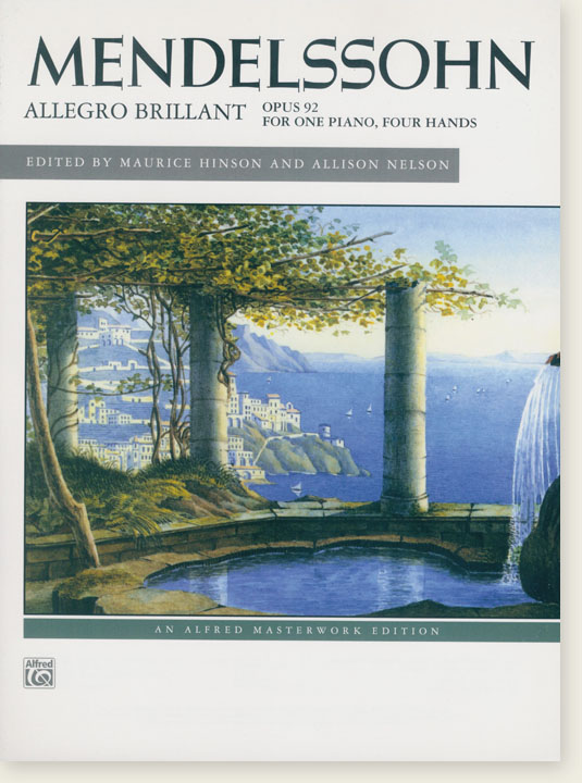 Mendelssohn Allegro Brillant, Opus 92 for One Piano, Four Hands