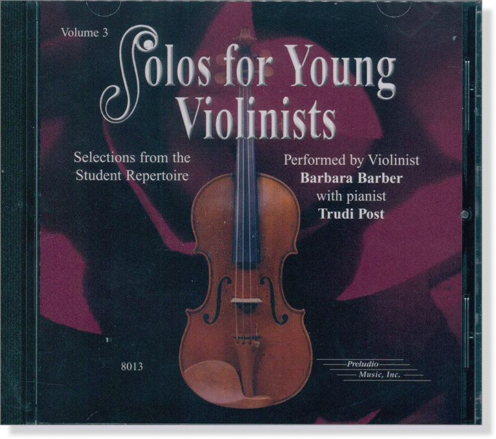 Solos for Young Violinists Volume 3【CD】8013