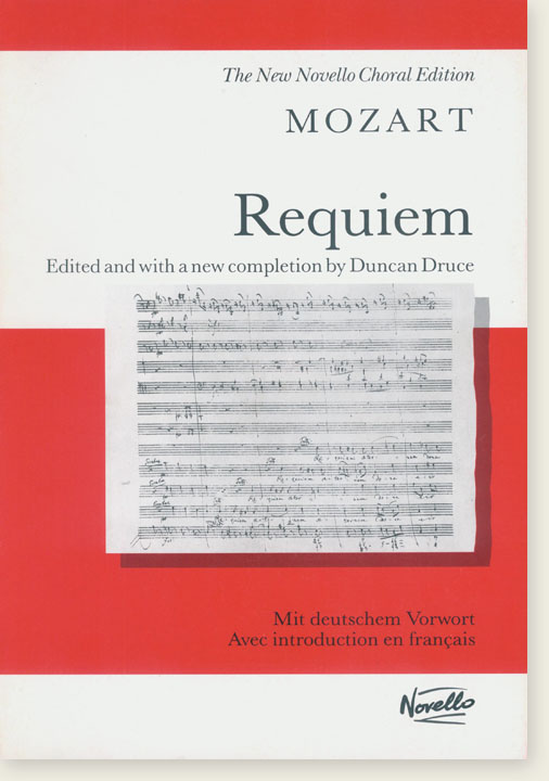 Mozart Requiem The New Novello Choral Edition