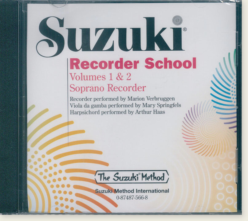 Suzuki Recorder School Volume 1 & 2 (Soprano Recorder)【CD】