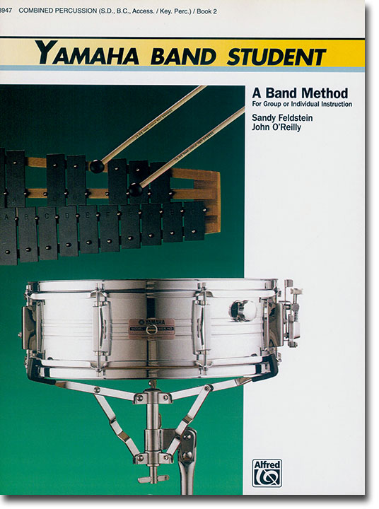 Yamaha Band Student Book 2 Combined Percussion(S. D. , B. C. , Access.／Key. Perc.)