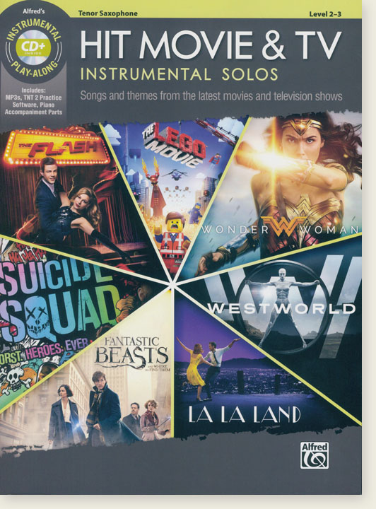 Hit Movie & TV Instrumental Solos for Strings - Tenor Sax (Book & CD)