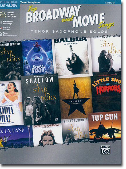 Top Broadway & Movie Songs Tenor Sax Solos