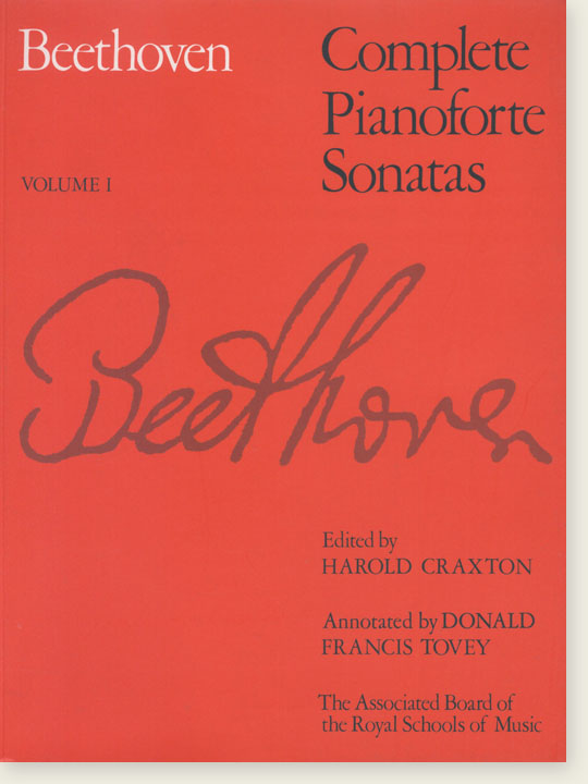 Beethoven‧Complete Pianoforte Sonatas (Craxton & Tovey) Volume Ⅰ‧Associatedboard