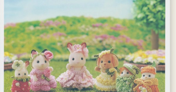 【Familyさま】* vintage souvenir book ❀ 小さな本 Sylvanian Families Japanese BOOK Doll Craft Book art