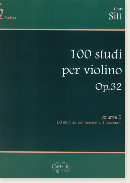 Hans Sitt 100 Studi per Violino Op. 32 Volume 3