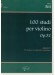 Hans Sitt 100 Studi per Violino Op. 32 Volume 3