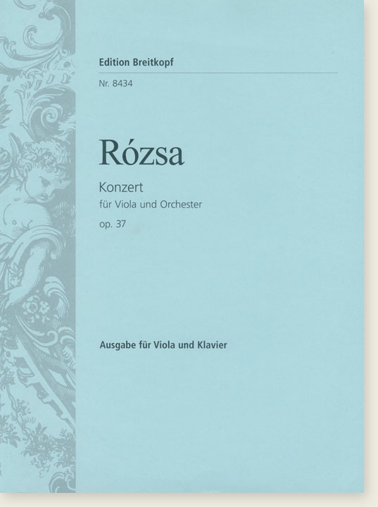 Rózsa Konzert für Viola und Orchester Op. 37 Ausgabe für Viola und Klavier