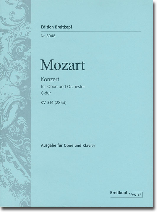 Mozart Konzert für Oboe und Orchester C-dur KV 314 (285d) Ausgabe für Oboe und Klavier