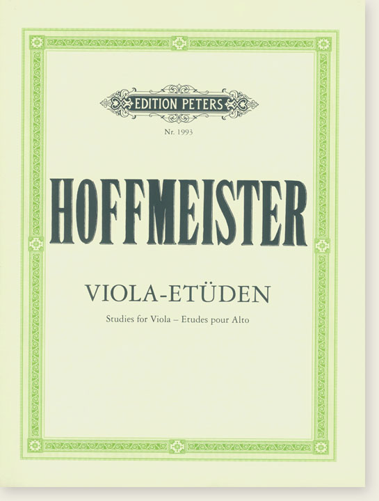 Hoffmeister Viola-Etüden Studies for Viola