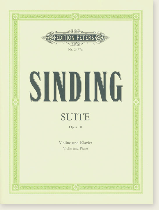 Sinding Suite Opus 10 Violin and Piano