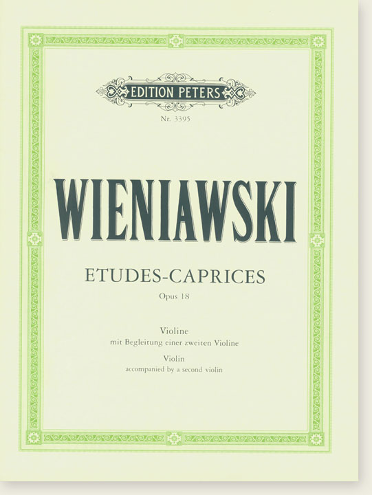 Weiniawski Etudes - Caprices Opus 18 Violin Accompanied by a Second Violin