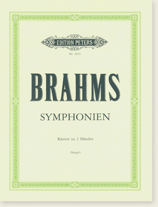 Brahms Symphonien Klavier zu 2 Händen