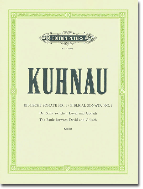 Kuhnau Biblical Sonata No. 1 The Battle Between David and Goliath Klavier