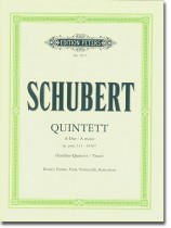 Schubert Quintett in A Major Op. Post. 114, D 667 (Trout) for Klavier, Violine, Viola, Violoncelllo, Kontrabass Schubert Quintett in A Major Op. Post. 114, D 667 (Trout) for Klavier, Violine, Viola, Violoncelllo, Kontrabass