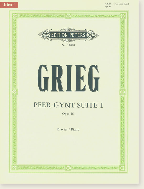 Grieg Peer-Gynt-Suite Ⅰ Opus 46 for Piano