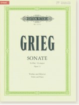 Grieg Sonate G major Opus 13 Violin and Piano (Urtext)