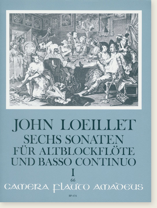 Loeillet Sechs Sonaten für Altblockflöte und Basso Continuo Ⅰ
