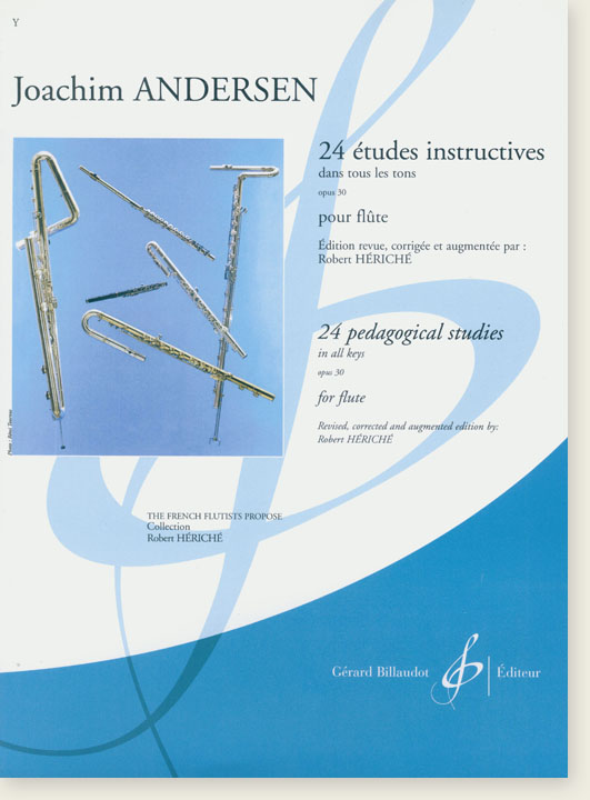 Joachim Andersen 24 Pedagogical Studies in all Keys Opus 30 for Flute