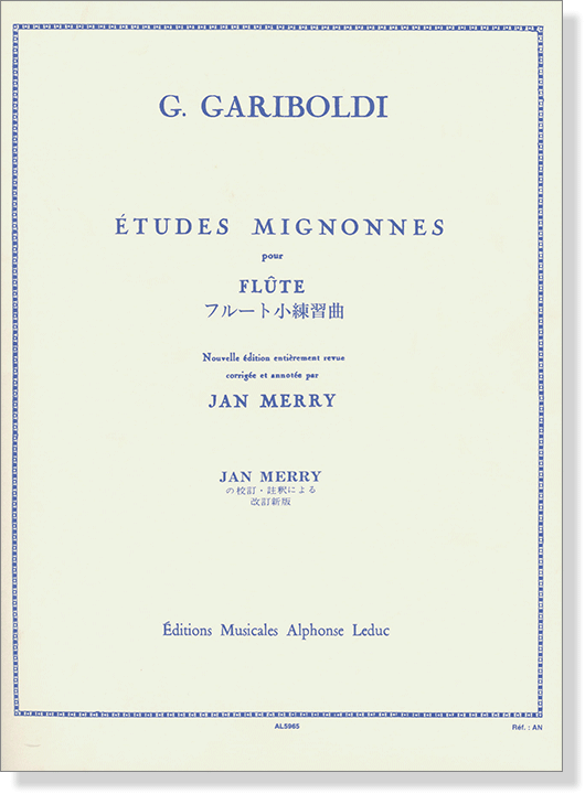 G. Gariboldi Études Mignonnes pour Flûte