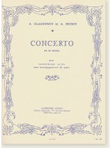 A. Glazunov et A Petiot Concerto en mi Bémol pour Saxophone Alto avec Accompagnement de Piano A. Glazunov et A Petiot Concerto en mi Bémol pour Saxophone Alto avec Accompagnement de Piano