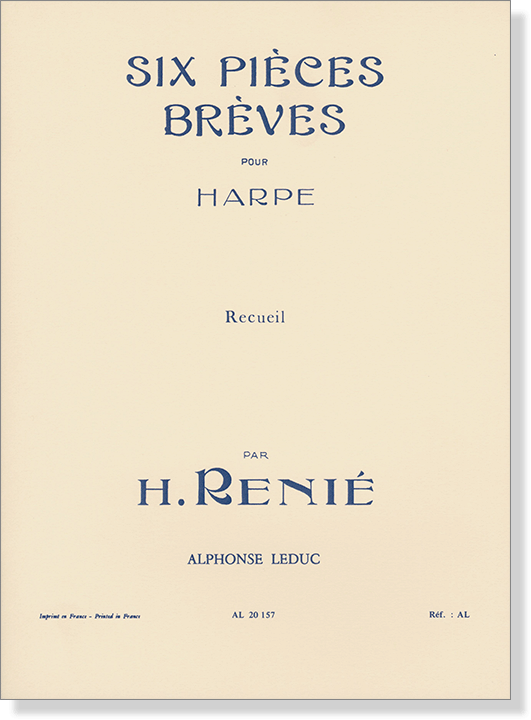 H. Renié Six Pièces Brèves pour Harpe