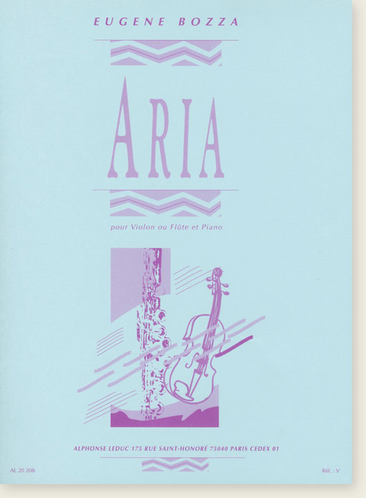 Eugène Bozza: Aria pour Violin ou Flûte et Piano
