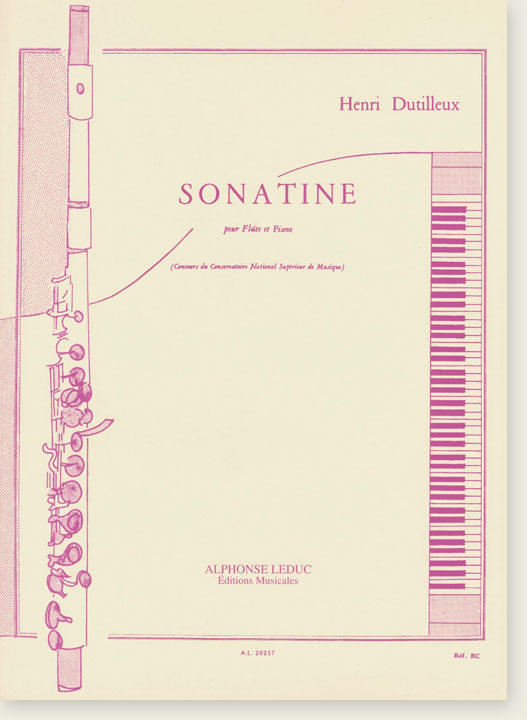 Henri Dutilleux Sonatine pour Flûte et Piano