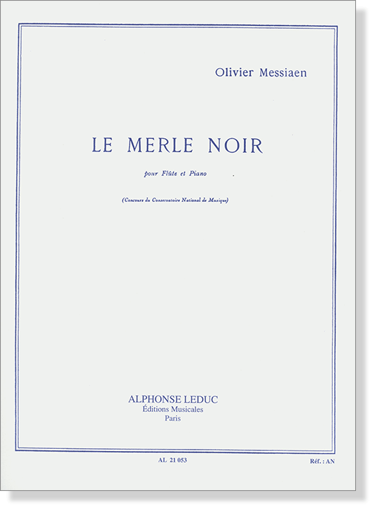 Olivier Messiaen: Le Merle Noir pour Flûte et Piano 