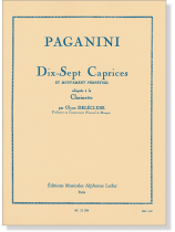 Paganini : Dix-Sept Caprices Et Mouvement Perpétuel Adaptés À La Clarinette Paganini : Dix-Sept Caprices Et Mouvement Perpétuel Adaptés À La Clarinette