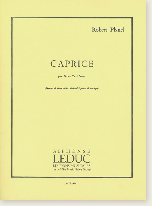 Robert Planel Caprice pour Cor en fa et Piano