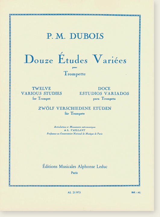 P. M. Dubois Douze Études Variées pour Trompette