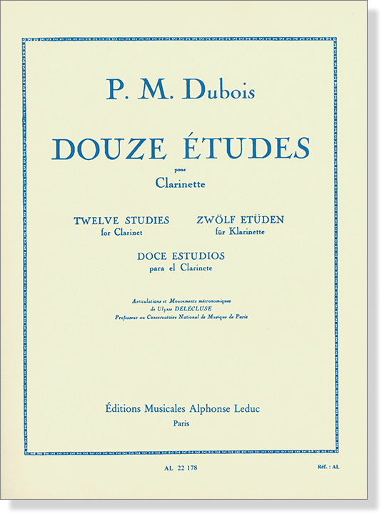 P. M. Dubois: Douze Études Pour Clarinette