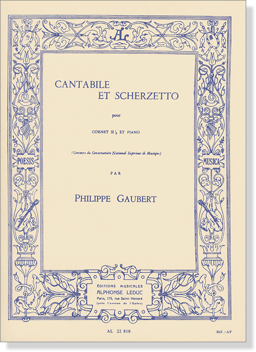 Philippe Gaubert: Cantabile Et Scherzetto pour Cornet Si♭ et Piano